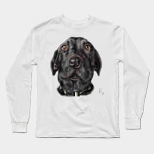 A Very Serious Black Labrador Retriever Long Sleeve T-Shirt